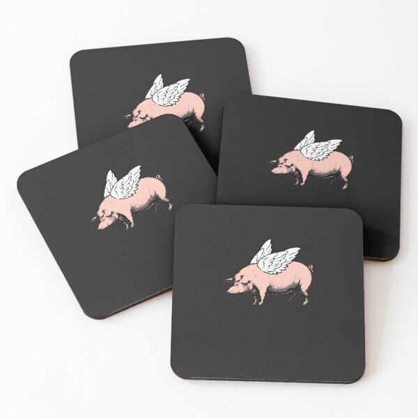 Item preview, Pig with Wings  Flying Pig  When Pigs Fly  Pigs with Wings  Vintage Pig   Sticker designed and sold by IzsakVarga.
