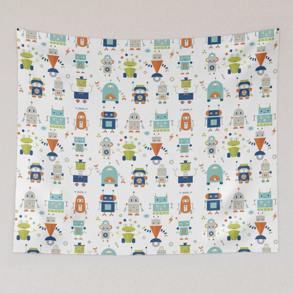Item preview, Robots Pattern designed and sold by StudioShine.
