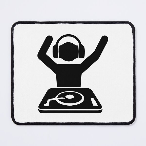 Item preview, Hands in the air DJ standing behind some decks designed and sold by AlabaDiallo.