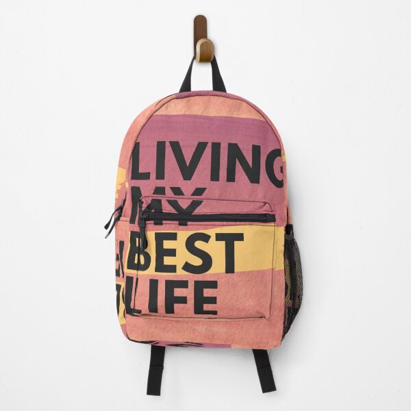 Item preview, Living My Best Life Quote  designed and sold by Giftsgenis.