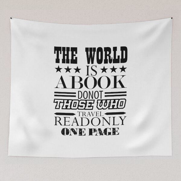 Item preview, the world is a book travel gift page designed and sold by Scelai.