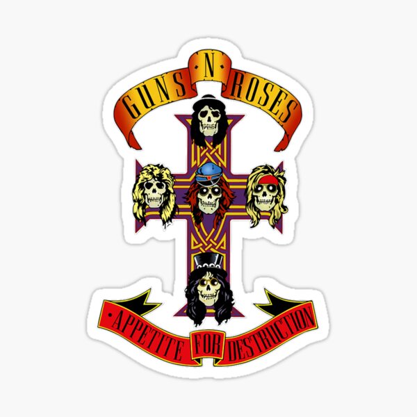 Guns N Roses Appetite For Destruction Stickers for Sale | Redbubble