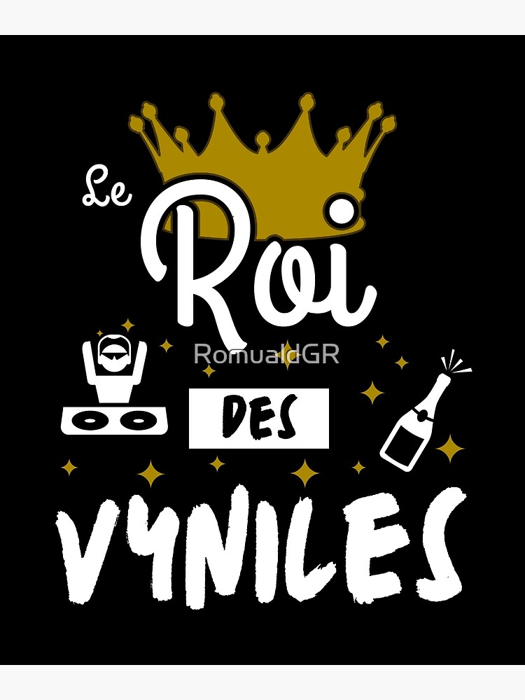 Sticker avec l'œuvre « Cadeau Homme DJ Musique Boite de Nuit Anniversaire »  de l'artiste RomualdGR