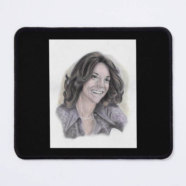 Item preview, Birthday Gift Karen Carpenter Tinted Graphite Portrait Retro Wave designed and sold by LynnHagenes.