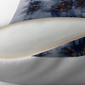 Alternate view of Grey Butterflies Throw Pillow