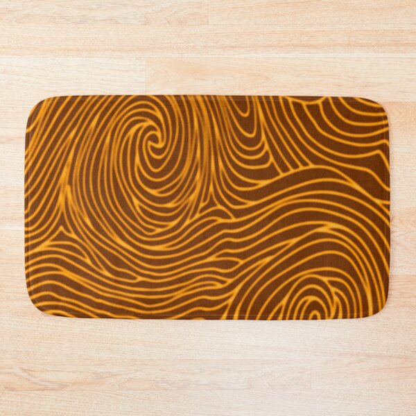 Item preview, Ochre abstract waves designed and sold by contegaga.