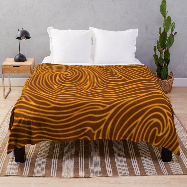 Item preview, Ochre abstract waves designed and sold by contegaga.