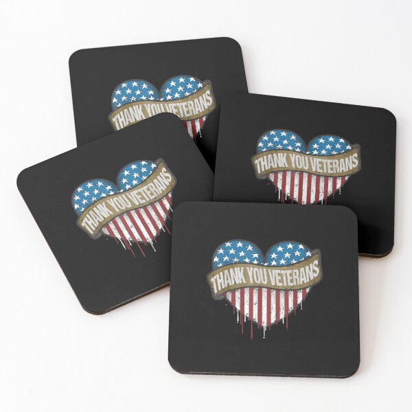 Item preview, Thank You Veterans Day American Flag Heart Military Army designed and sold by DecarloCharact.