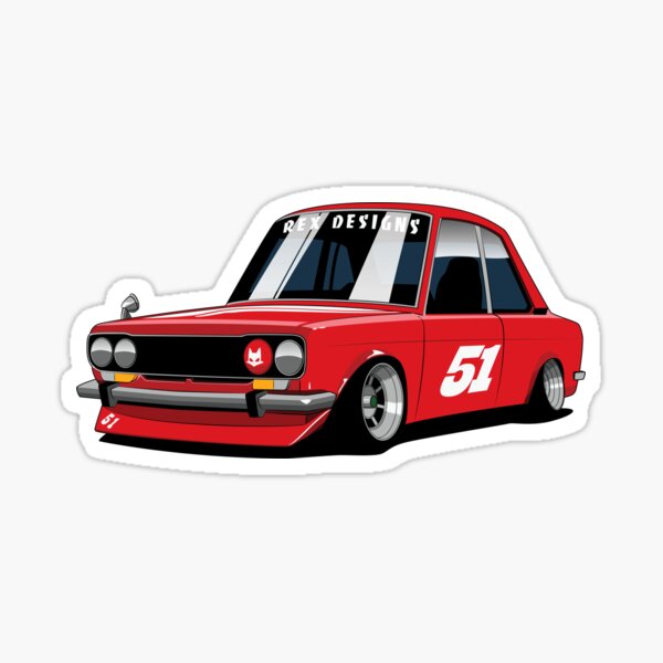 Datsun Bluebird 510 Shakotan Sticker