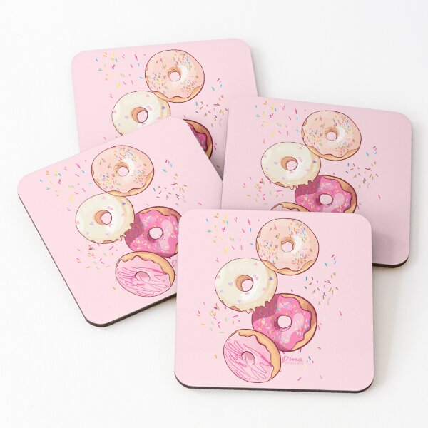 Item preview, Vanilla, Chocolate, Strawberry Donuts designed and sold by Dina Stoianova.