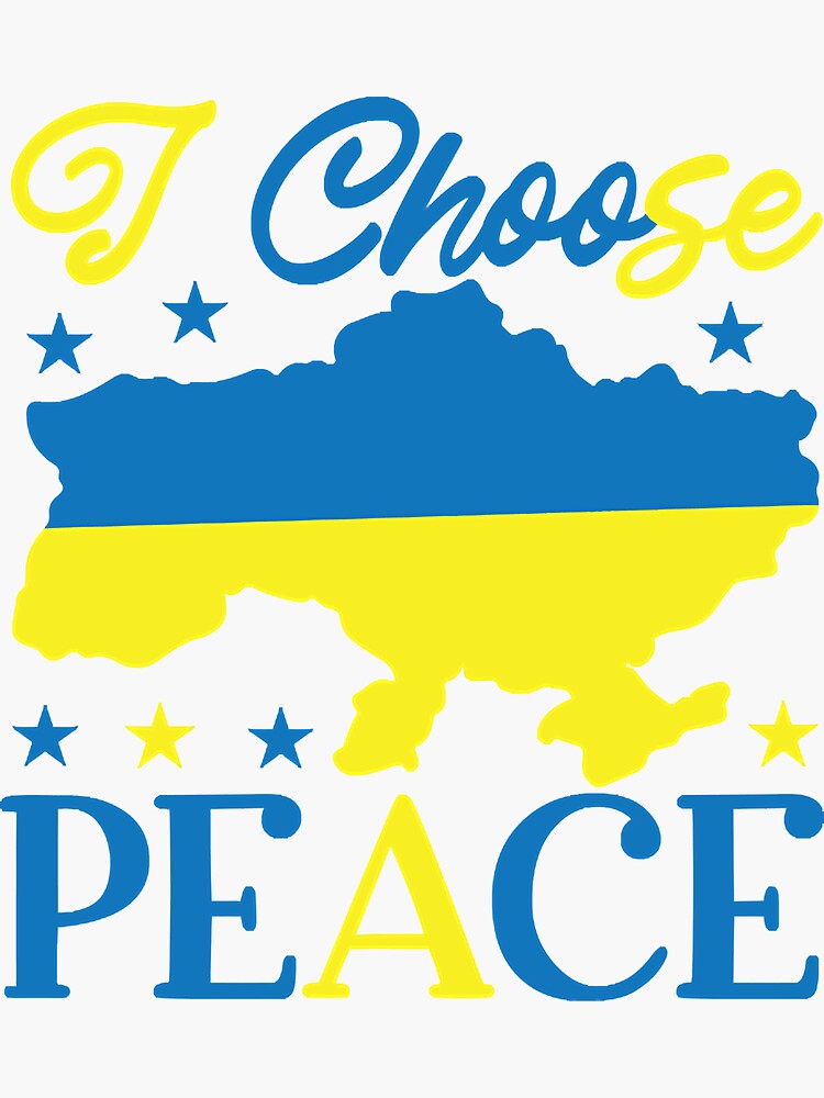 Thumbnail 3 of 3, Sticker, I Choose Peace designed and sold by CrystalSmi3410.