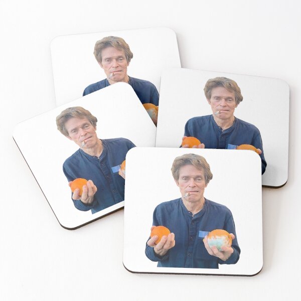 Item preview, willem dafoe holding 2 moldy oranges  designed and sold by BrettAEstep8.