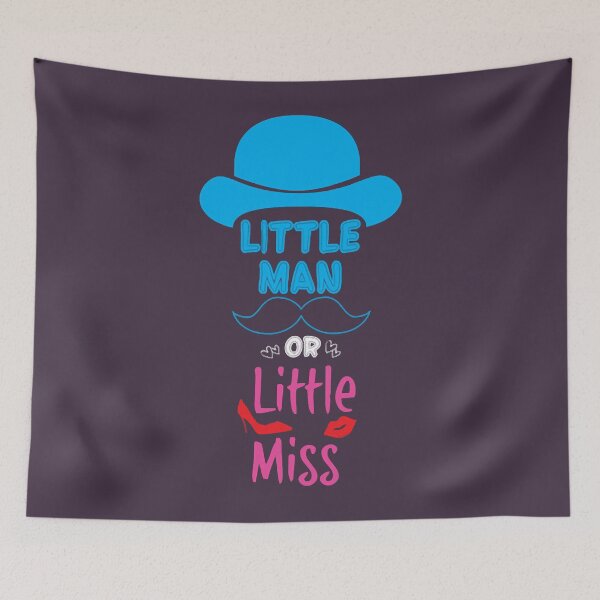 Item preview, Little Man or Little Miss - Gender Reveal designed and sold by YamatoKenso.