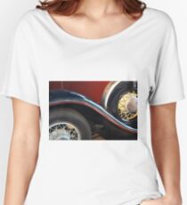 Detail of vintage car wheels Women's Relaxed Fit T-Shirt