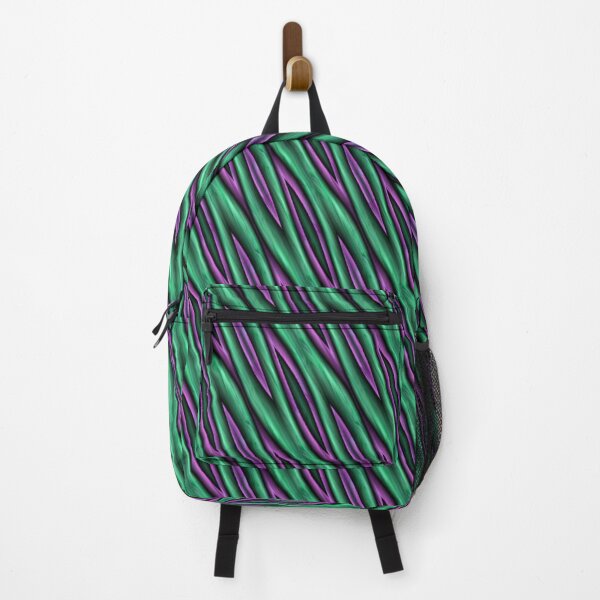 Item preview, Green and purple diagonal abstract print designed and sold by tetibright.
