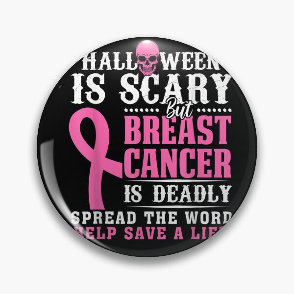 Item preview, Halloween Scary Breast Cancer Deadly October Supporter Top designed and sold by RobertEllisDC.