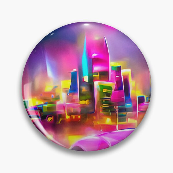 Item preview, Futuristic City Architecture 05 Joyful Colors designed and sold by mhfoto.