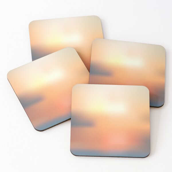Item preview, Pastel Blurred Sunset Fiery Sky Over Ocean designed and sold by TeeBeesDesign.