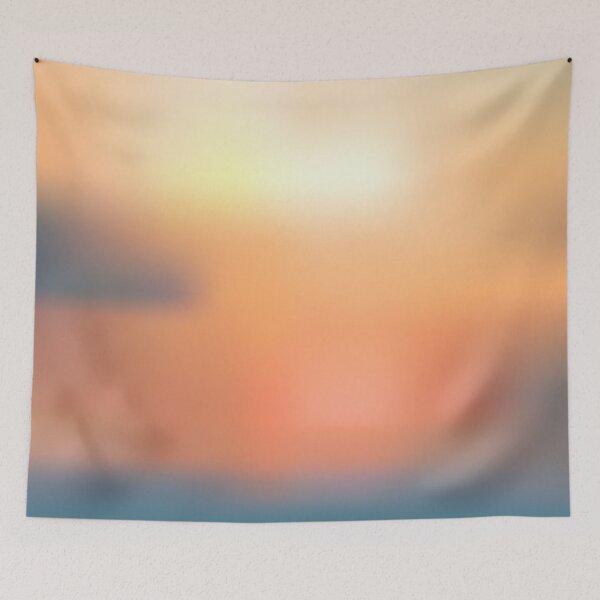 Item preview, Pastel Blurred Sunset Fiery Sky Over Ocean designed and sold by TeeBeesDesign.