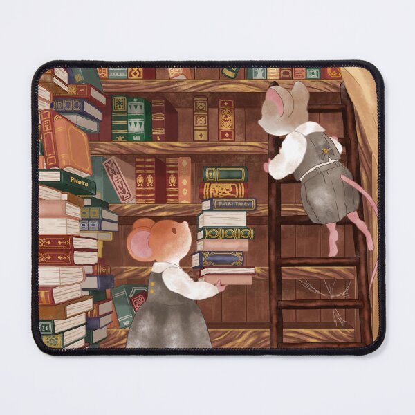 Item preview, Cottagecore Mice Organizing Dark Academia Library designed and sold by Jieul.