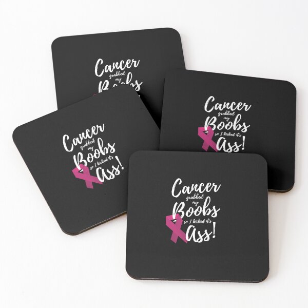Item preview, Cancer Grabbed My Boobs So I Kicked It's Ass T-Shir designed and sold by RobertEllisDC.