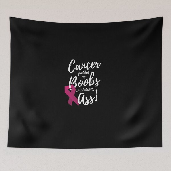 Item preview, Cancer Grabbed My Boobs So I Kicked It's Ass T-Shir designed and sold by RobertEllisDC.