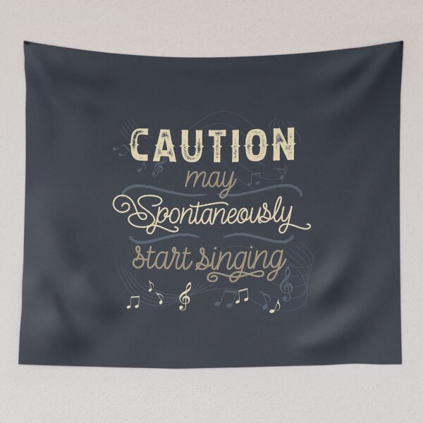 Item preview, Caution May Spontaneously Start Singing designed and sold by CanHanTRV.