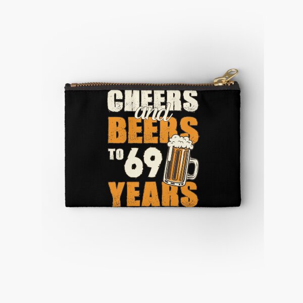 Item preview, Cheers and Beers to 69 years, funny birthday gift designed and sold by HeavyStyle.