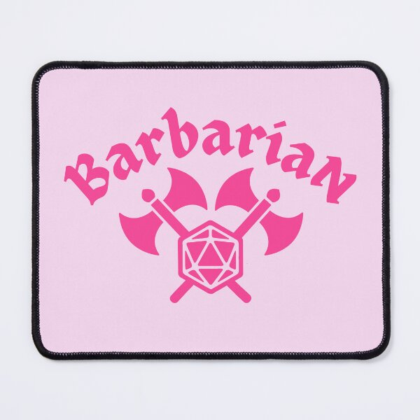 Item preview, BARBARIAN DND CLASS: Pink Barbie style, Barbarian D20 Dice and Axe, for Girl and Women. designed and sold by DungeonAtelier.
