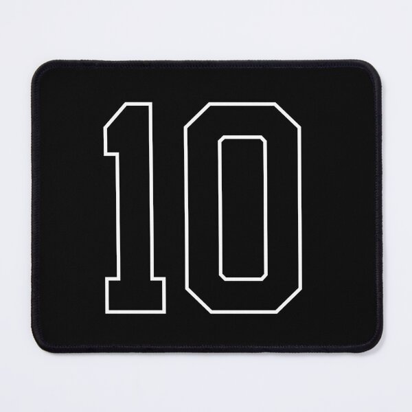 Item preview, Black Number 10 lucky sports jersey ten designed and sold by HeavyStyle.