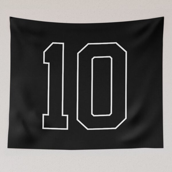 Item preview, Black Number 10 lucky sports jersey ten designed and sold by HeavyStyle.