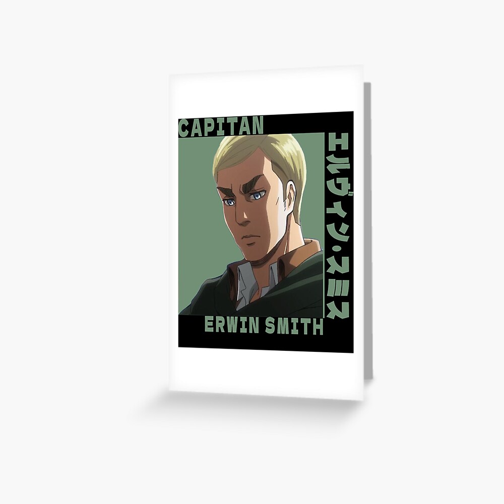 "Convince Profound Scout Commander Strong Erwin Smith , Attack On Titan