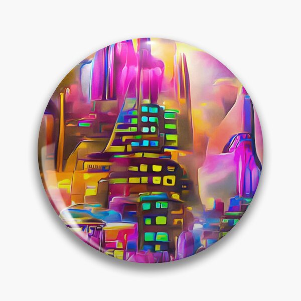 Item preview, Futuristic City Architecture 08 Festive Mood designed and sold by mhfoto.