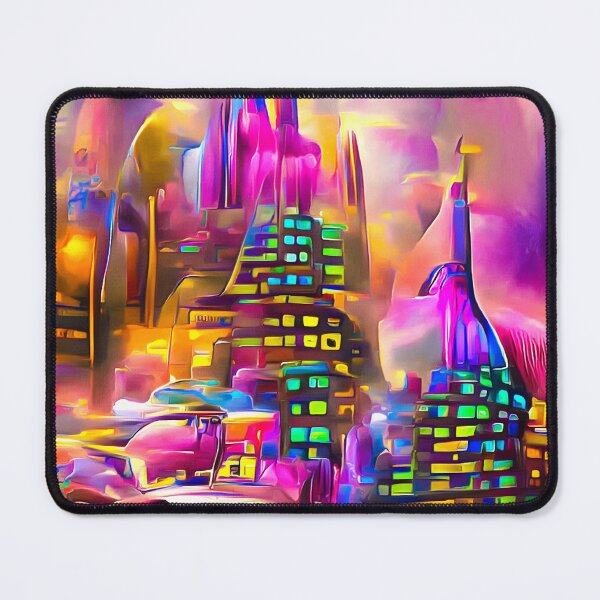 Item preview, Futuristic City Architecture 08 Festive Mood designed and sold by mhfoto.