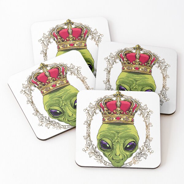 Item preview, King Alien Wearing Crown - Queen Alien designed and sold by FidelmaAnder.
