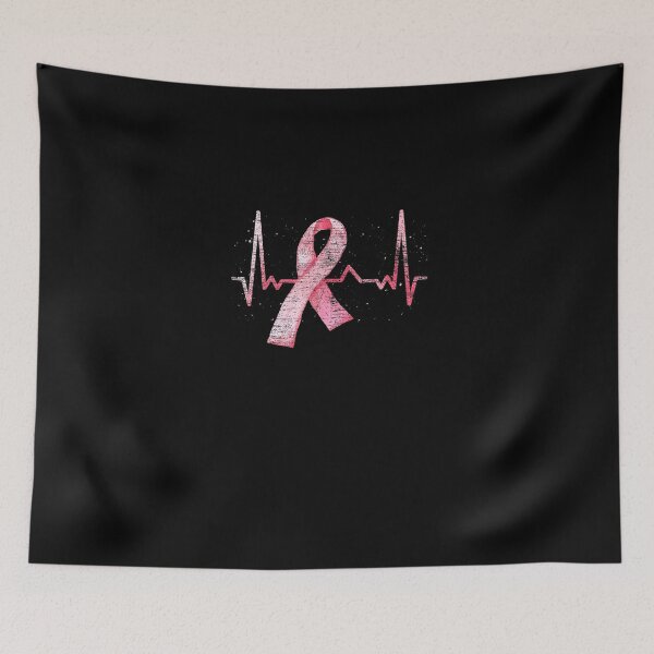 Item preview, Pink Ribbon Heartbeat Warrior Women Breast Cancer Awareness designed and sold by BanDicker.