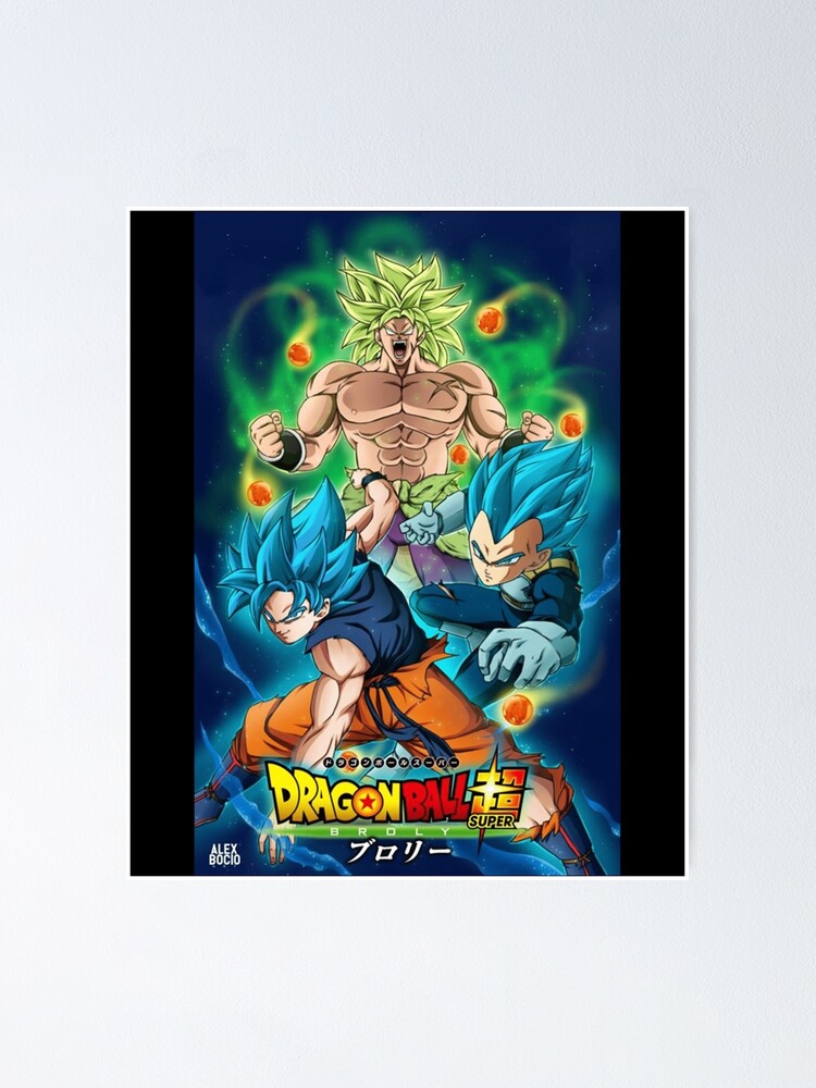 Dragon Ball Super, The Broly Movie Poster, Goku Vegeta, NEW, USA