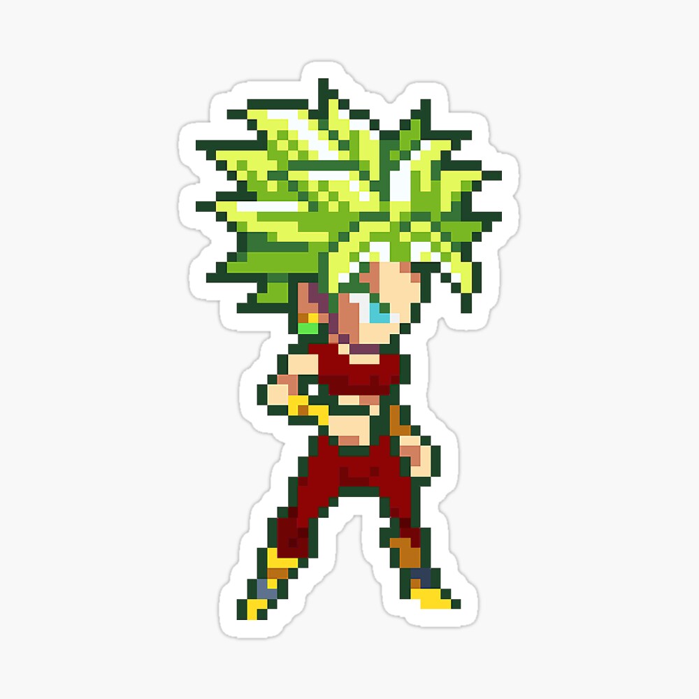 Broly Super Saiyan 5 HQ Pixel Edition Sticker for Sale by adventfan