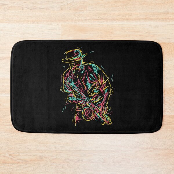 Item preview, Saxophone player abstract art designed and sold by FidelmaAnder.