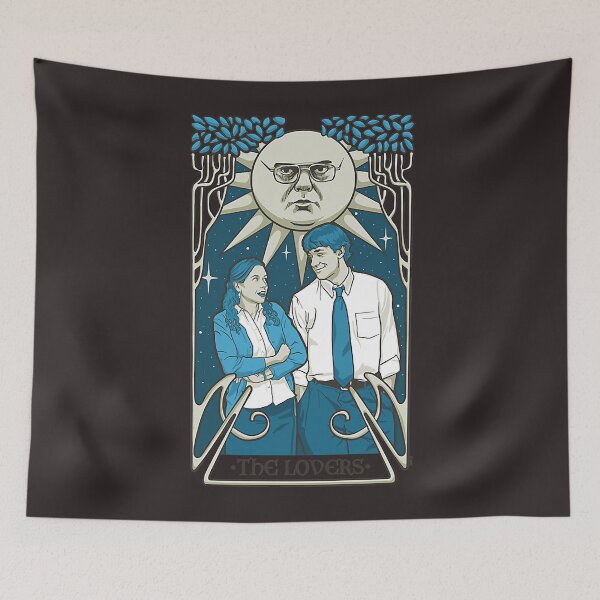 Item preview, The Office Pam and Jim Lovers Tarot Card  designed and sold by FidelmaAnder.