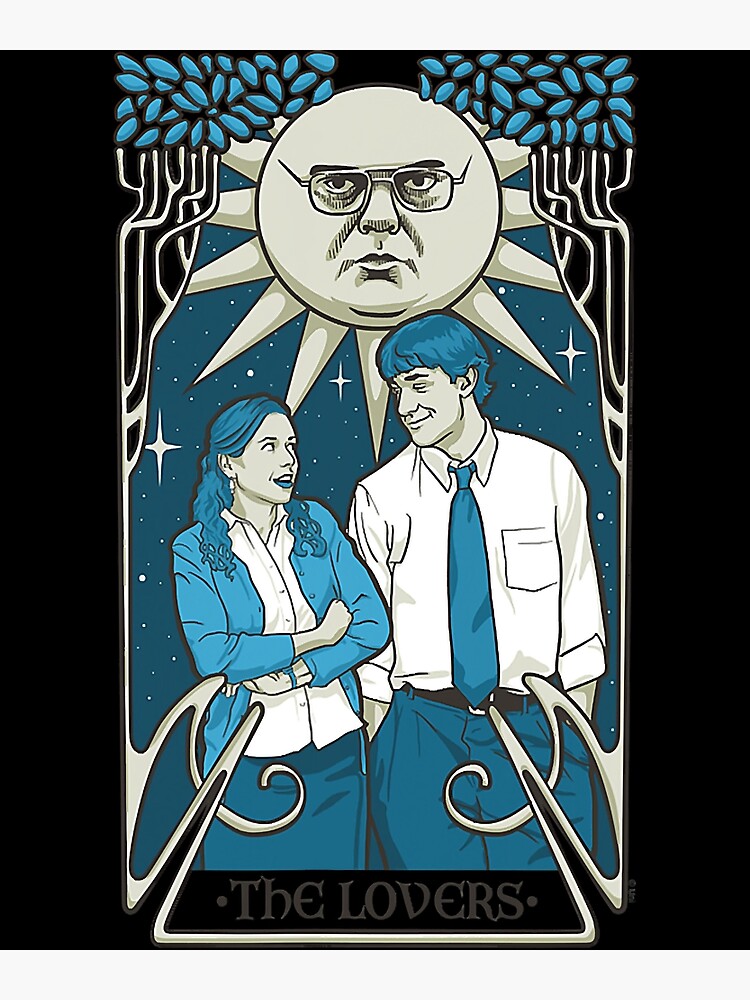 "The Office Pam and Jim Lovers Tarot Card " Art Print for Sale by