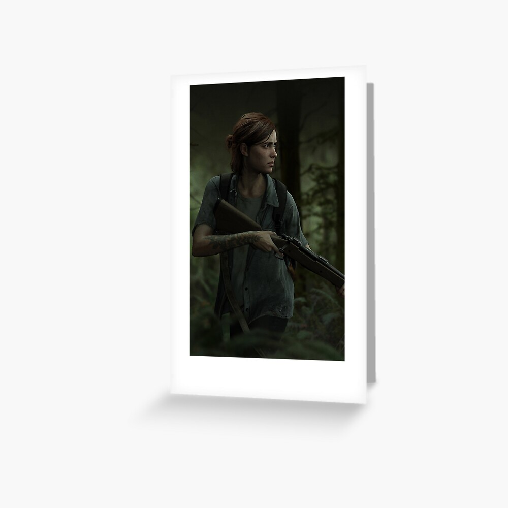 The Last of Us II Ellie Holding Gun  Greeting Card for Sale by  DolphinArts66