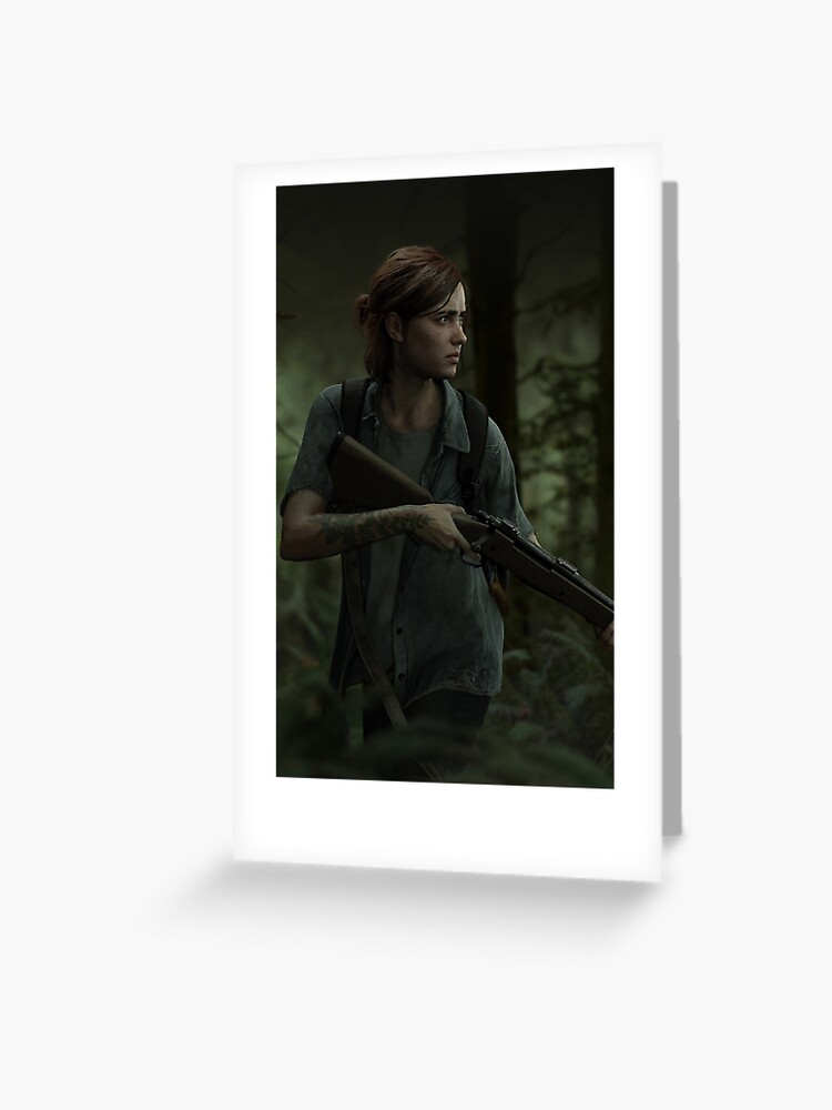 The Last of Us II Ellie Holding Gun  Greeting Card for Sale by  DolphinArts66