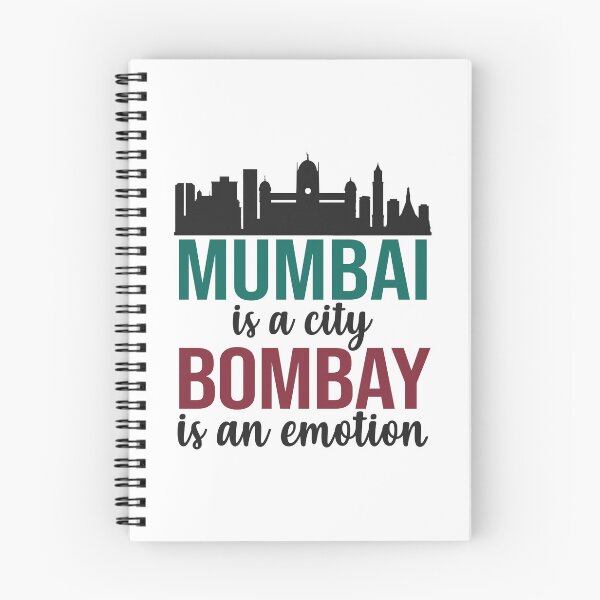 Item preview, Mumbai es una ciudad, Bombay es una emoción Maharashtra India designed and sold by alltheprints.