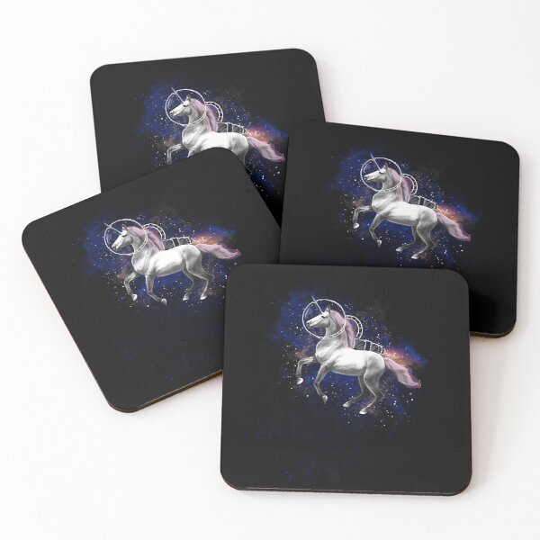 Item preview, Space Fantasy Unicorn - Galaxy Rainbow Astronaut designed and sold by WilsonGaia.