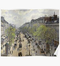 Camille Pissarro - Boulevard Montmartre - Spring, 1897 Poster