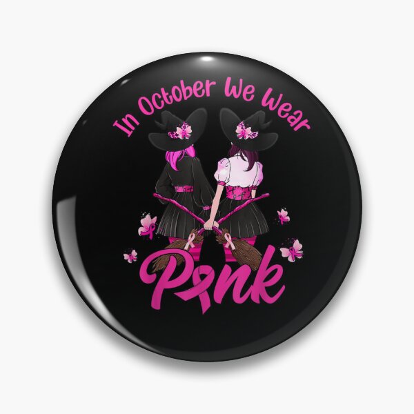 Item preview, Witches In October We Wear Pink Autumn Fall Breast Cancer designed and sold by BanDicker.