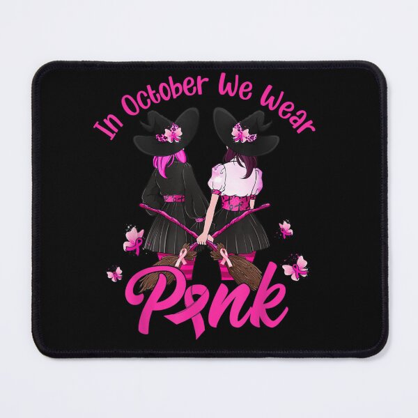 Item preview, Witches In October We Wear Pink Autumn Fall Breast Cancer designed and sold by BanDicker.