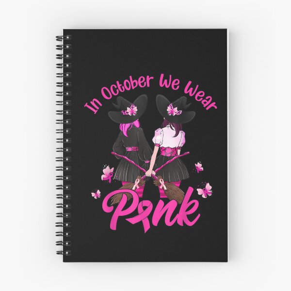 Item preview, Witches In October We Wear Pink Autumn Fall Breast Cancer designed and sold by BanDicker.