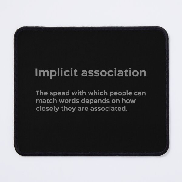 Item preview, Implicit association grey designed and sold by EdimQuotes.